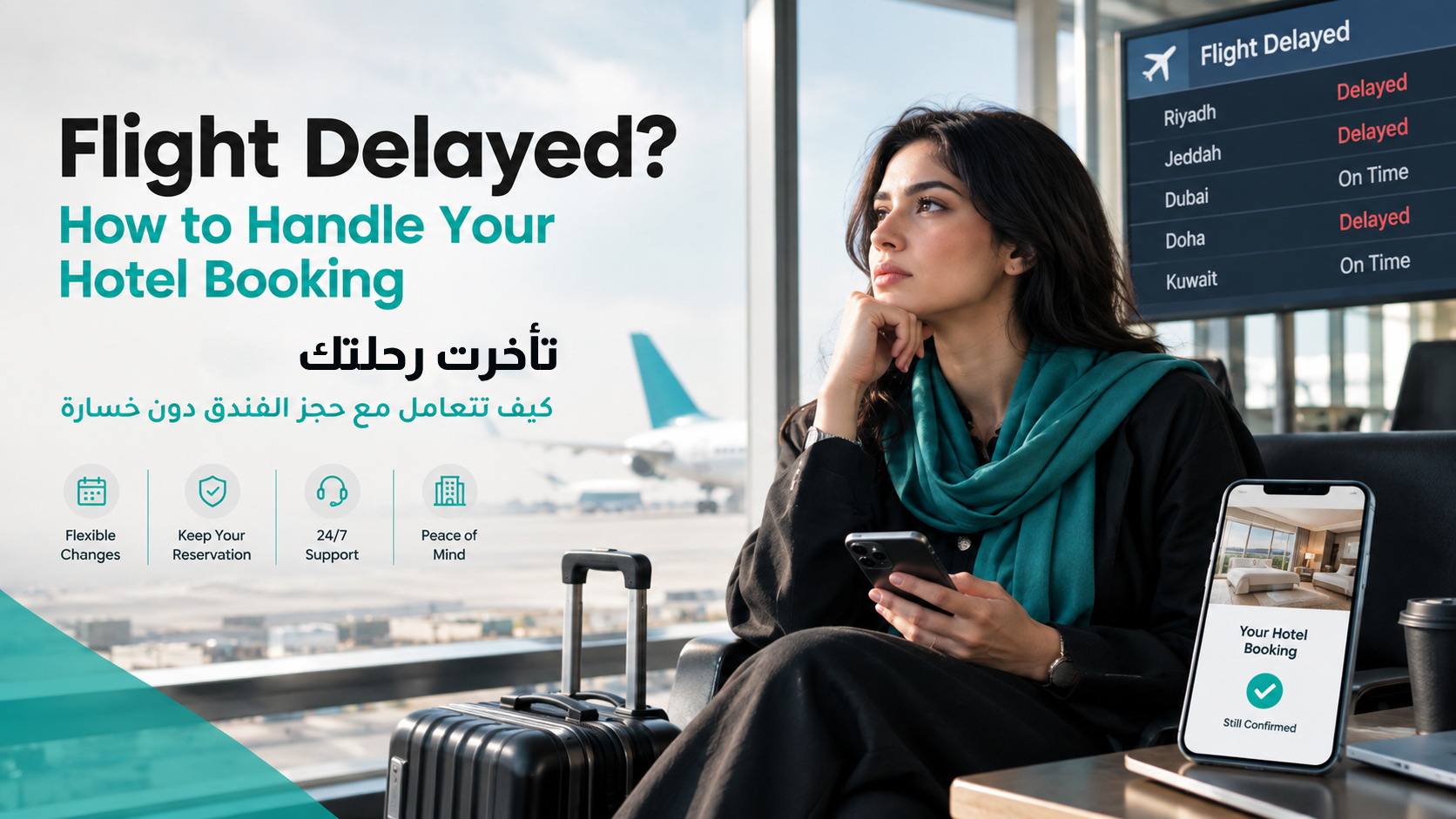 Flight Delayed? How to Handle Your Hotel Booking