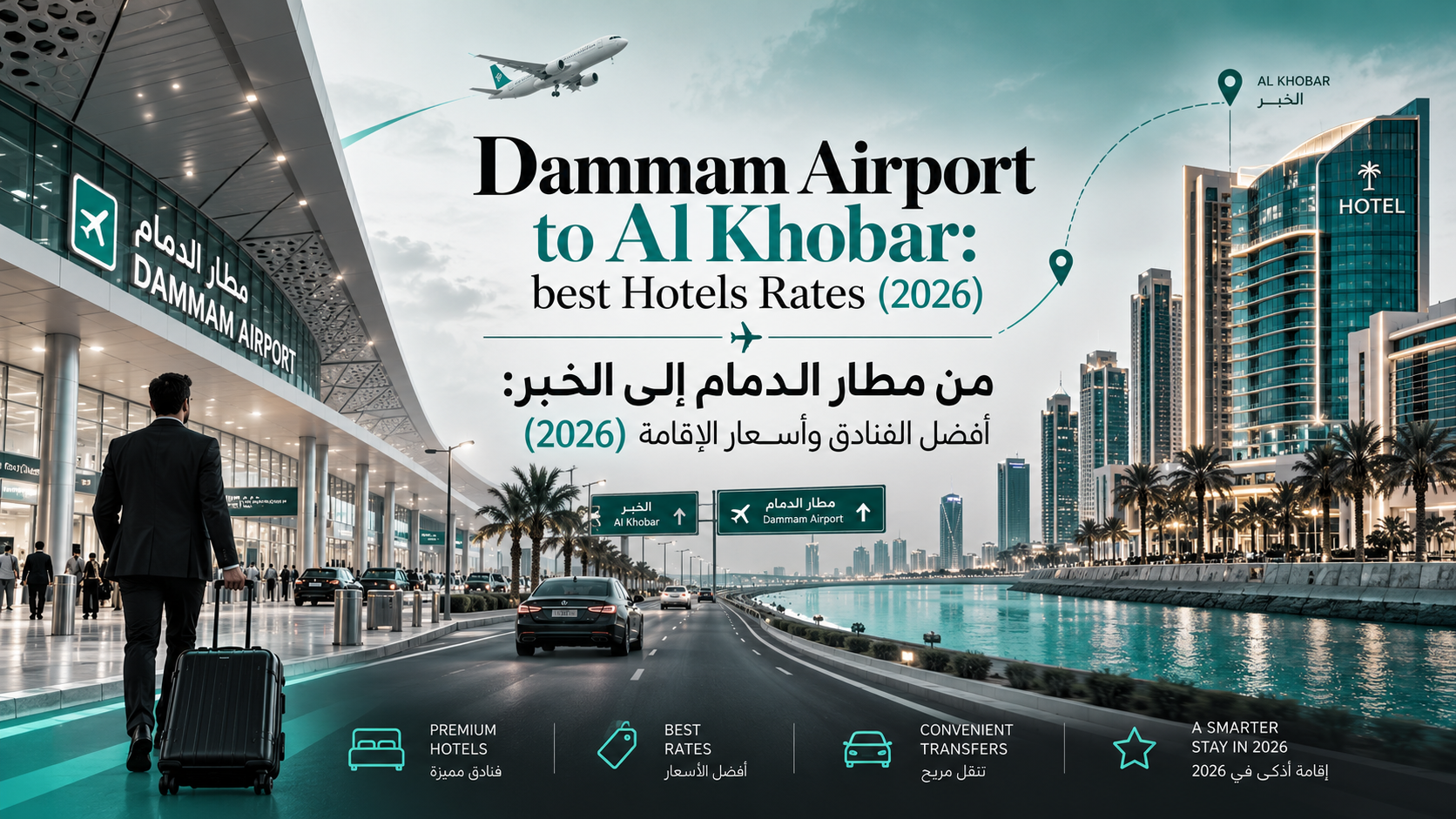 من مطار الدمام إلى الخبر: أفضل أسعار الفنادق لعام 2026